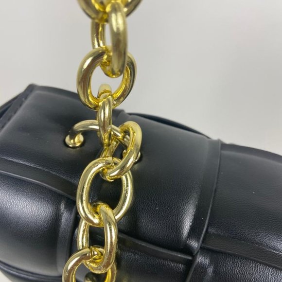 Waist Bags Weave Chain Crossbody BLACK - Picture 6 of 8